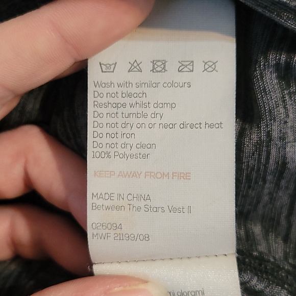 Zakti Activewear grey racer back top size 12 - Picture 5 of 5